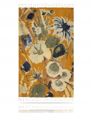 Палантин Женский S23-FLEUR.MODERNE/JAUNE